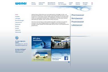werner-gmbh.com - Wasserspender Anbieter Leverkusen