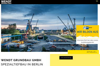 wendt-grundbau.de - Tiefbauunternehmen Berlin-Buckow