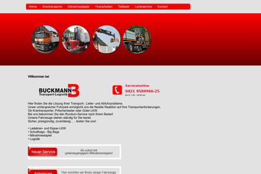 buckmann-transport-logistik.de - Containerverleih Bremen-Oslebshausen