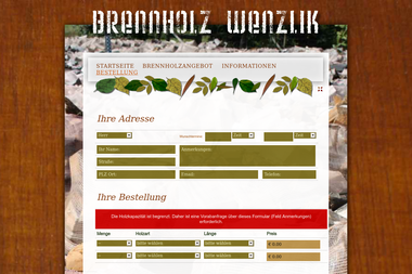brennholz-wenzlik.de/brennholz-bestellung.php - Brennholzhandel Heidenrod