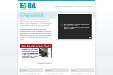 EIBA FENSTERTECHNIK GMBH & CO.KG - Fenstermonteur Eisenberg