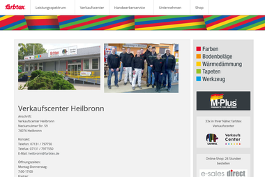 farbtex.de/verkaufscenter/heilbronn.html - Fliesen verlegen Heilbronn