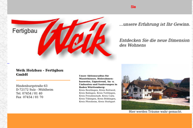 weik-gmbh.de - Fassadenbau Sulz