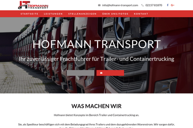 hofmann-transport.com - Internationale Spedition Nettetal