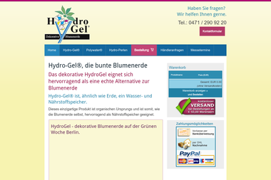 hydro-gel.de - PR Agentur Bremerhaven