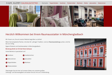 raumausstatter-klomp.de - Raumausstatter Mönchengladbach