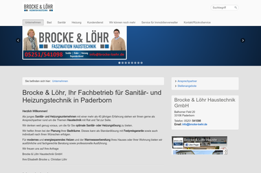 brocke-loehr.de - Wasserinstallateur Paderborn