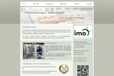 imo-elektroanlagen.de - Stahlbau Wolfsburg