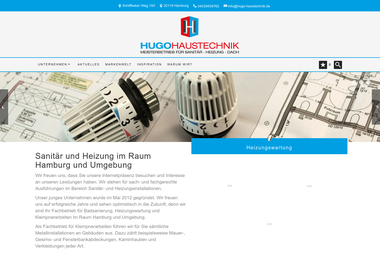 hugo-haustechnik.de - Badstudio Hamburg