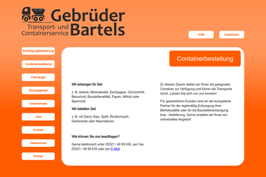 container-bartels.de - Containerverleih Goslar