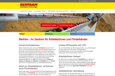 bertram-hannover.de - Förderbänder Hersteller Hannover