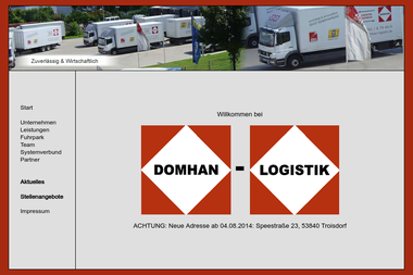 domhan-logistik.de - Kleintransporte Troisdorf