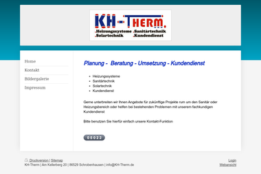 kh-therm.de - Heizungsbauer Schrobenhausen