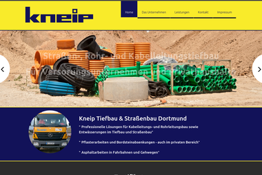 kneip-tiefbau.de - Straßenbauunternehmen Dortmund