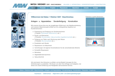 mw-maschinenbau.de - Förderbänder Hersteller Augsburg