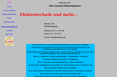 pcelektro.de - Elektriker Bergheim