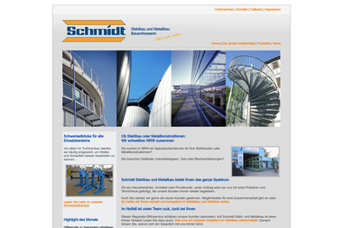 schmidt-stahlbau.com - Stahlbau Duisburg