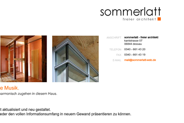 sommerlatt-web.de - Architektur Dessau-Rosslau