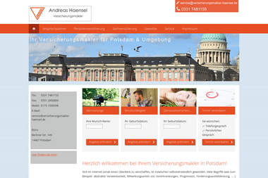 versicherungsmakler-haensel.de - Versicherungsmakler Potsdam