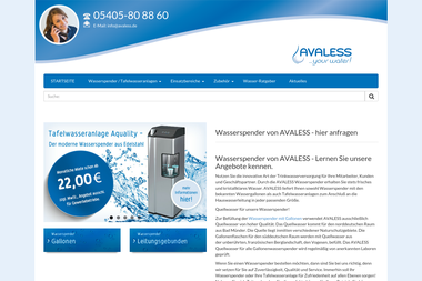 wasserspender-avaless.de - Wasserspender Anbieter Duisburg