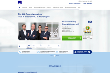 axa-betreuer.de/titze-bliesner - Versicherungsmakler Kiel