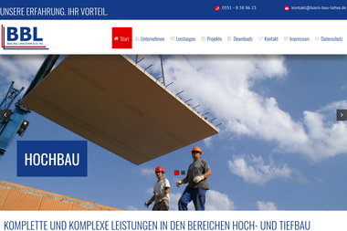 basis-bau-lohse.de - Tiefbauunternehmen Dresden