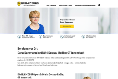 huk.de/vm/dana.dammann/vm-mehr-info.html - Versicherungsmakler Dessau-Rosslau