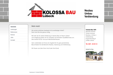 kolossa-bau.com - Maurerarbeiten Lübeck