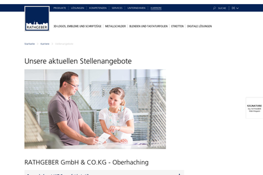 rathgeber.eu/de/corporate/karriere/stellenangebote - Online Marketing Manager Mindelheim
