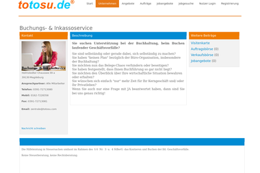 totosu.de/visitenkarten - Online Marketing Manager Magdeburg