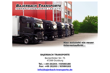 bajerbach-transporte.de - Autotransport Duisburg