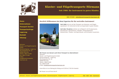 klaviertransporte-hoermann.de - Unternehmen für andere Transporte München