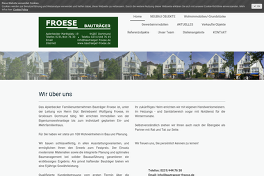 bautraeger-froese.de - Hochbauunternehmen Dortmund
