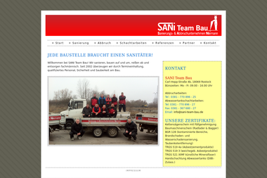 sani-team-bau.de - Bausanierung Rostock