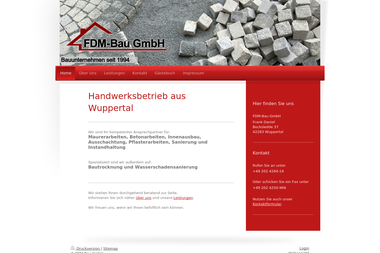 fdm-frank-daniel.de - Hochbauunternehmen Wuppertal