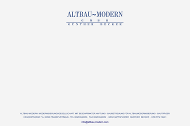 altbau-modern.de - Hochbauunternehmen Stuttgart