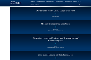 metzler.com - Kreditvermittler Frankfurt