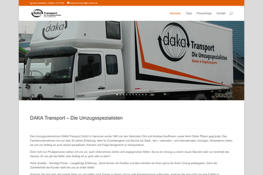 daka.de - Unternehmen für andere Transporte Hannover