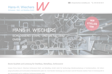 wiechers-metallbau.de - Stahlbau Hamburg