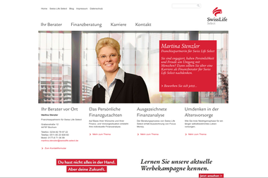 swisslife-select.de/martina-stenzler - Finanzdienstleister Wuppertal