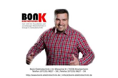 bonk-elektrotechnik.de - Elektriker Brackenheim