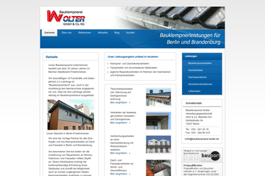 bauklempnerei-wolter.de - Wasserinstallateur Berlin