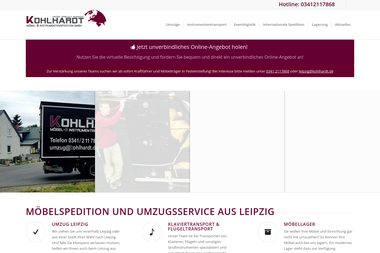 kohlhardt.de - Unternehmen für andere Transporte Leipzig