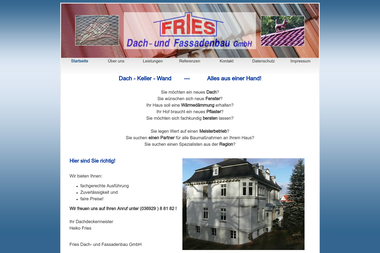 fries-dach-fassade.de - Containerverleih Ruhla-Thal