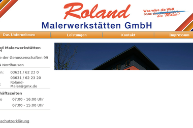 roland-malerwerkstaetten.de - Malerbetrieb Nordhausen
