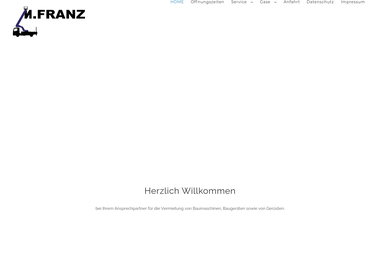 m-franz.com - Baumaschinenverleih Hessisch Lichtenau