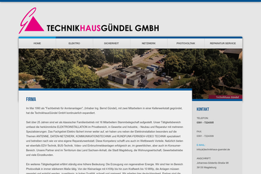 technikhaus-guendel.de - Elektriker Magdeburg-Neu Olvenstedt