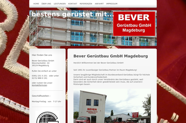 bever-geruestbau.de - Containerverleih Magdeburg-Neue Neustadt