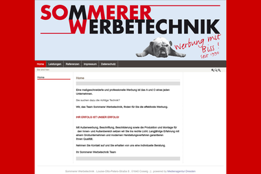 sommerer-werbetechnik.de - Werbeagentur Coswig