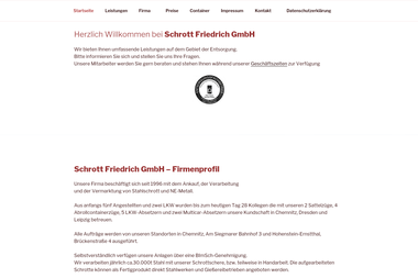 schrott-friedrich.de - Containerverleih Chemnitz-Siegmar